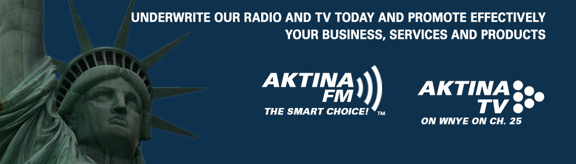 AKTINA FM TV Underwriting Banner